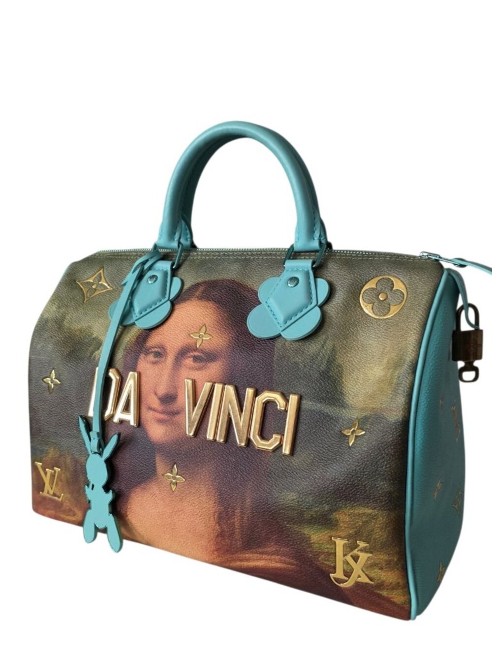 LOUIS VUITTON Speedy X Jeff KOONS Da Vinci Mona Lisa MASTERS Collection